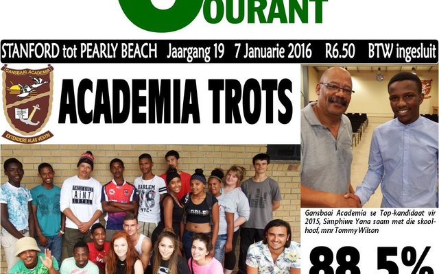 Gansbaai Courant Voorblad 7 Jan 2016_1